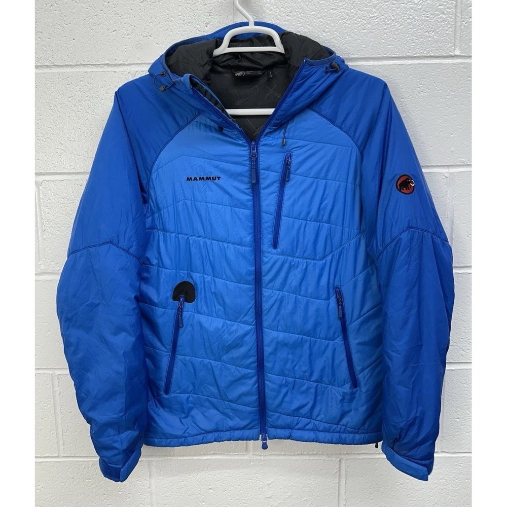 Mammut Rime Pro Pretax Quantum Mechanical Insulated Hooded Jacket Blue Men's L